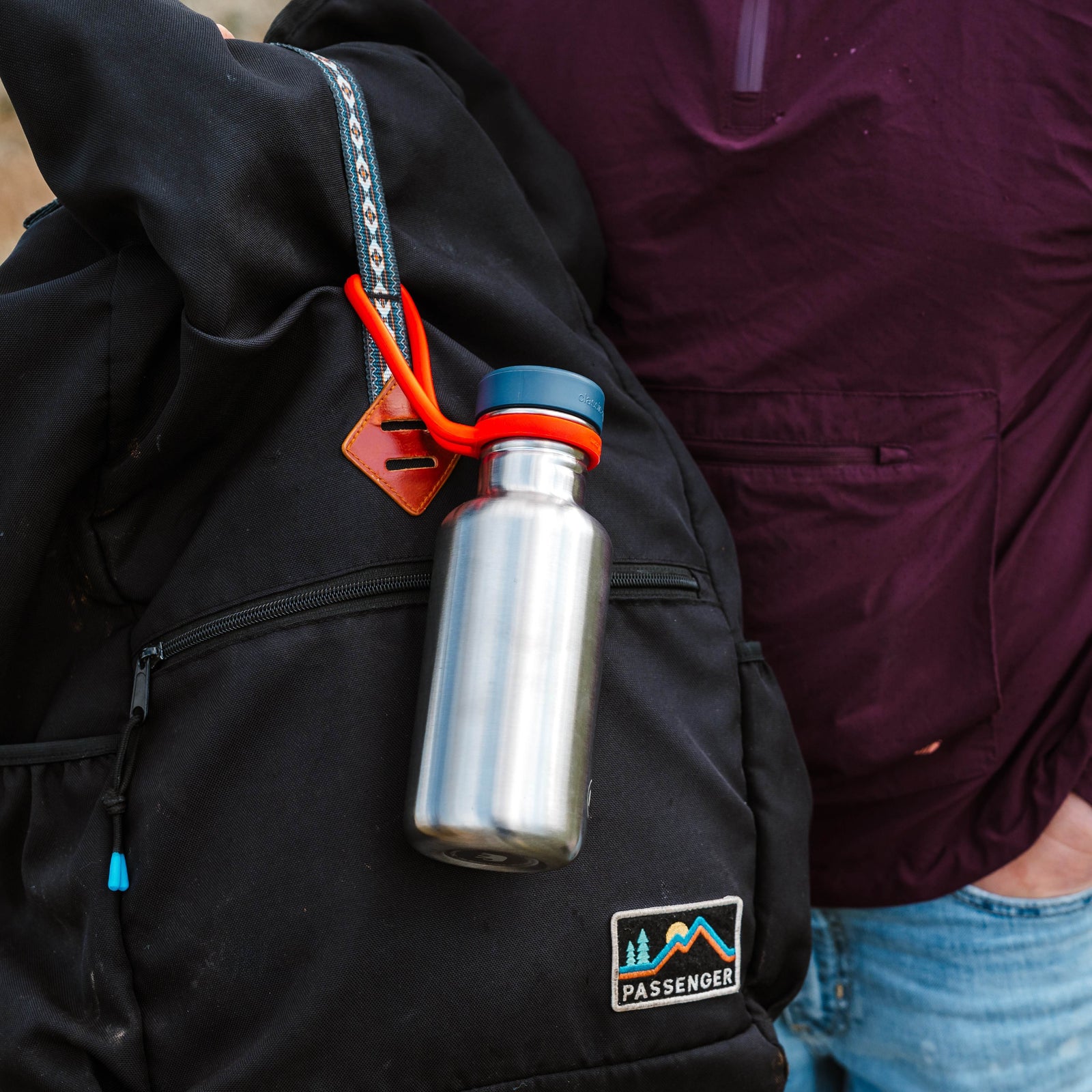 Silicone Carry Strap for Single Wall Bottle