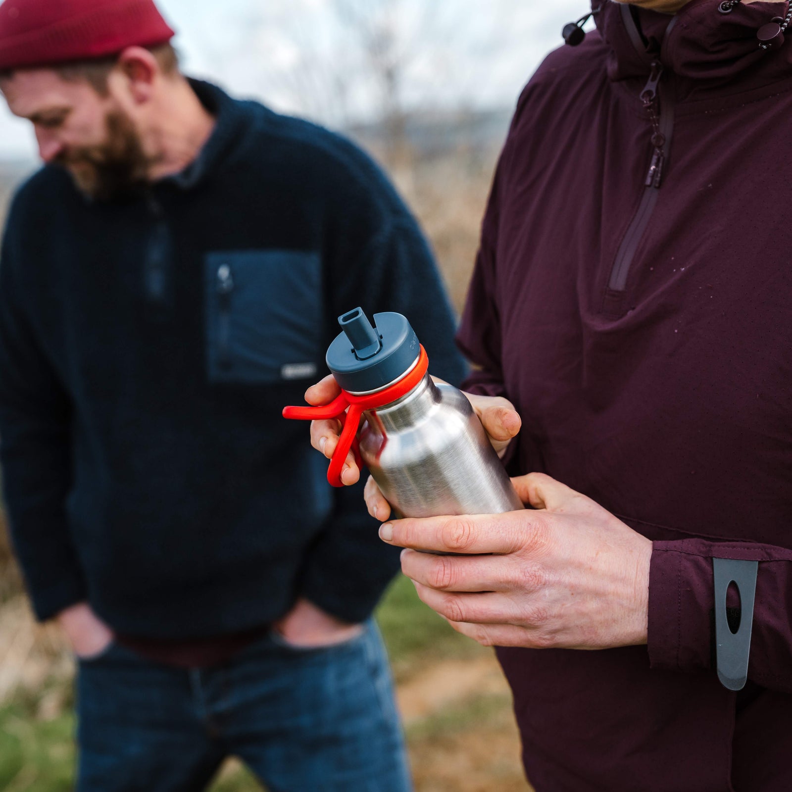 Silicone Carry Strap for Single Wall Bottle