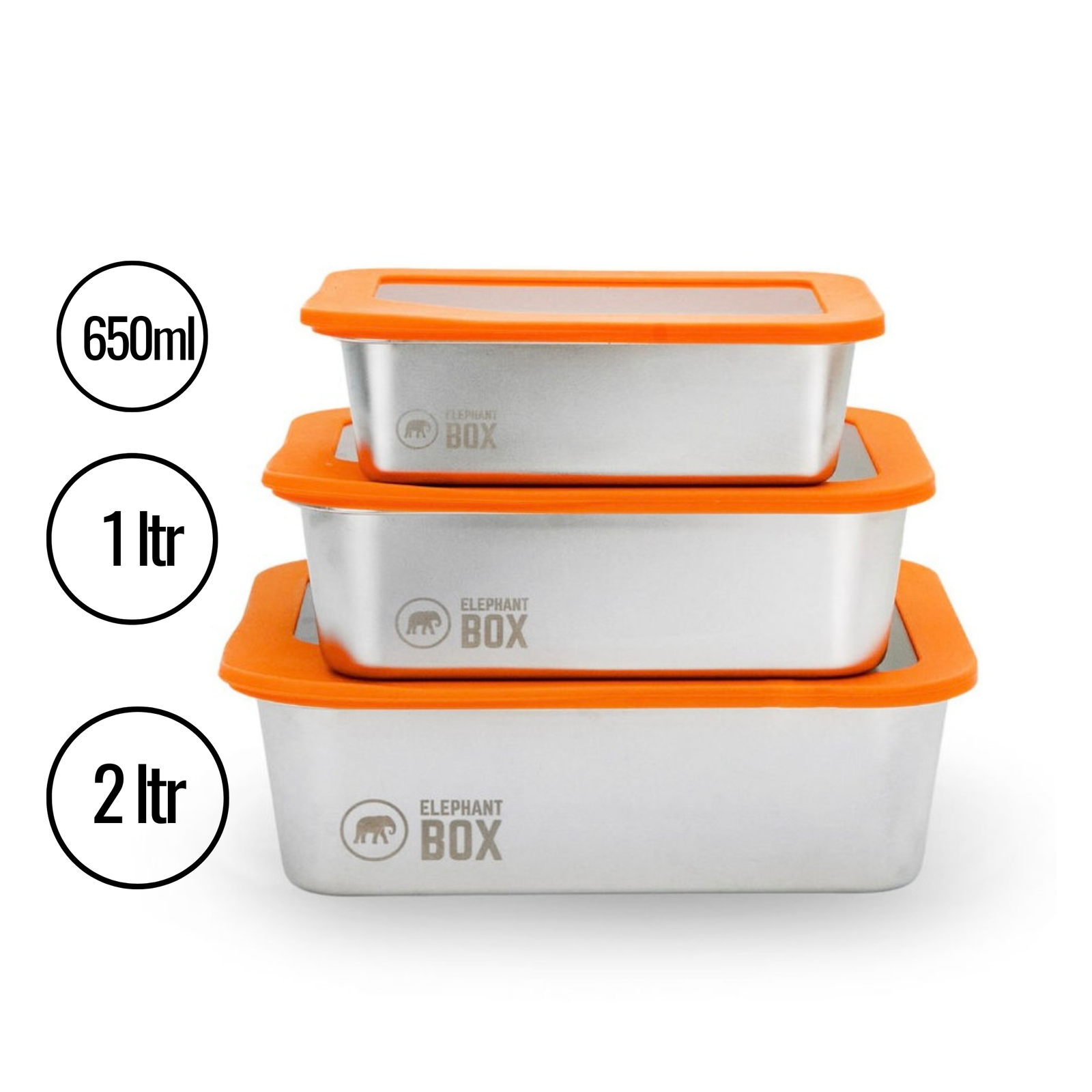 New Prep & Store Food Containers - Set of 3