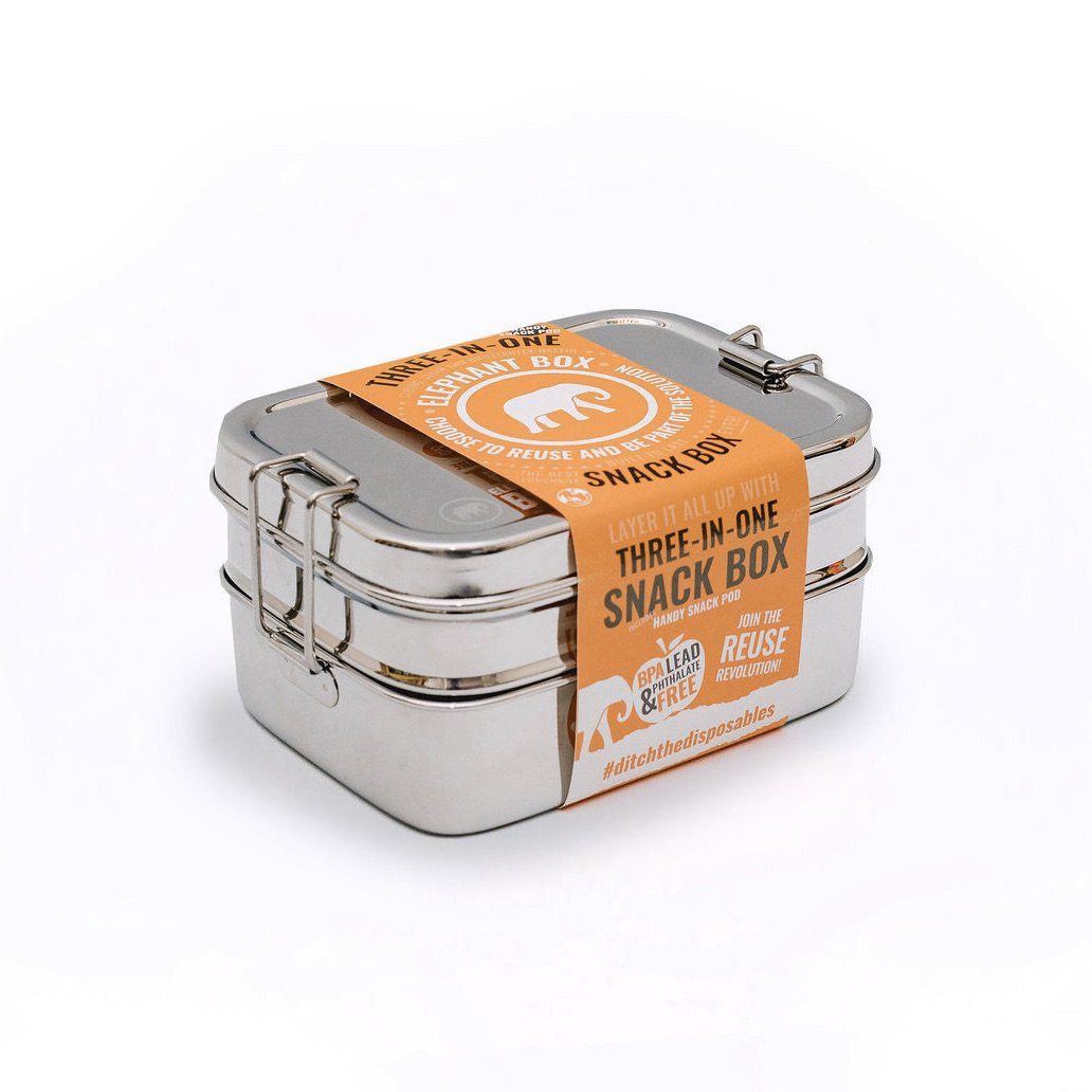 Three-in-One Snackbox Lunch-Box Elephant Box