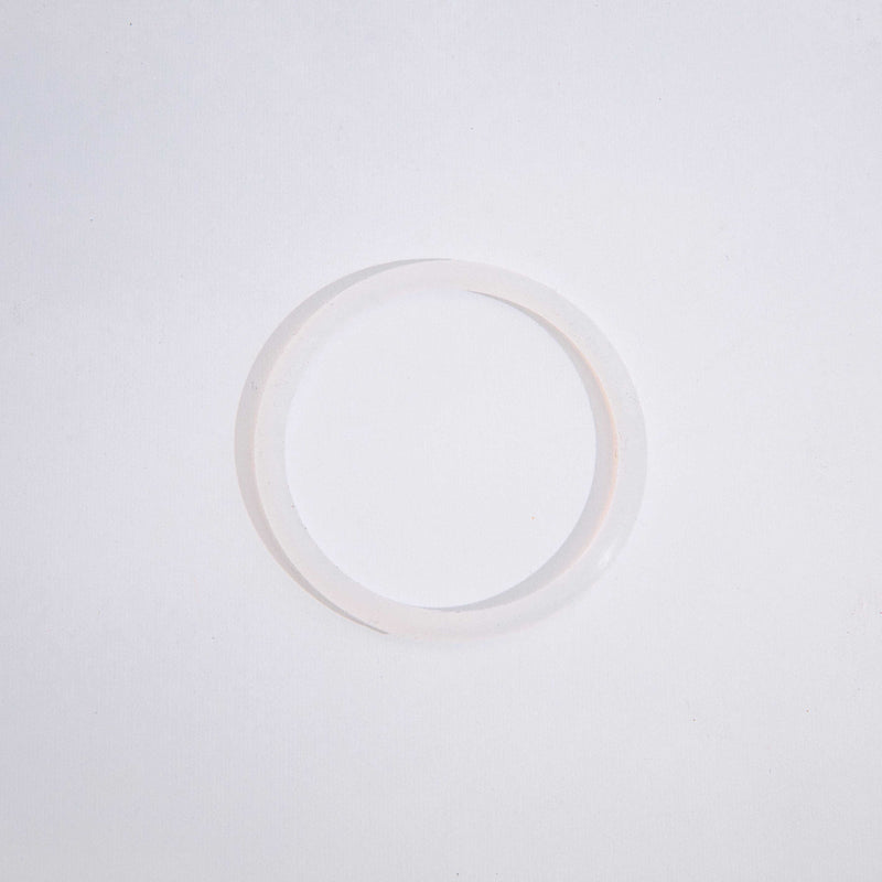 A clear circular silicone seal for a Twist & Lock Canister against a white background.