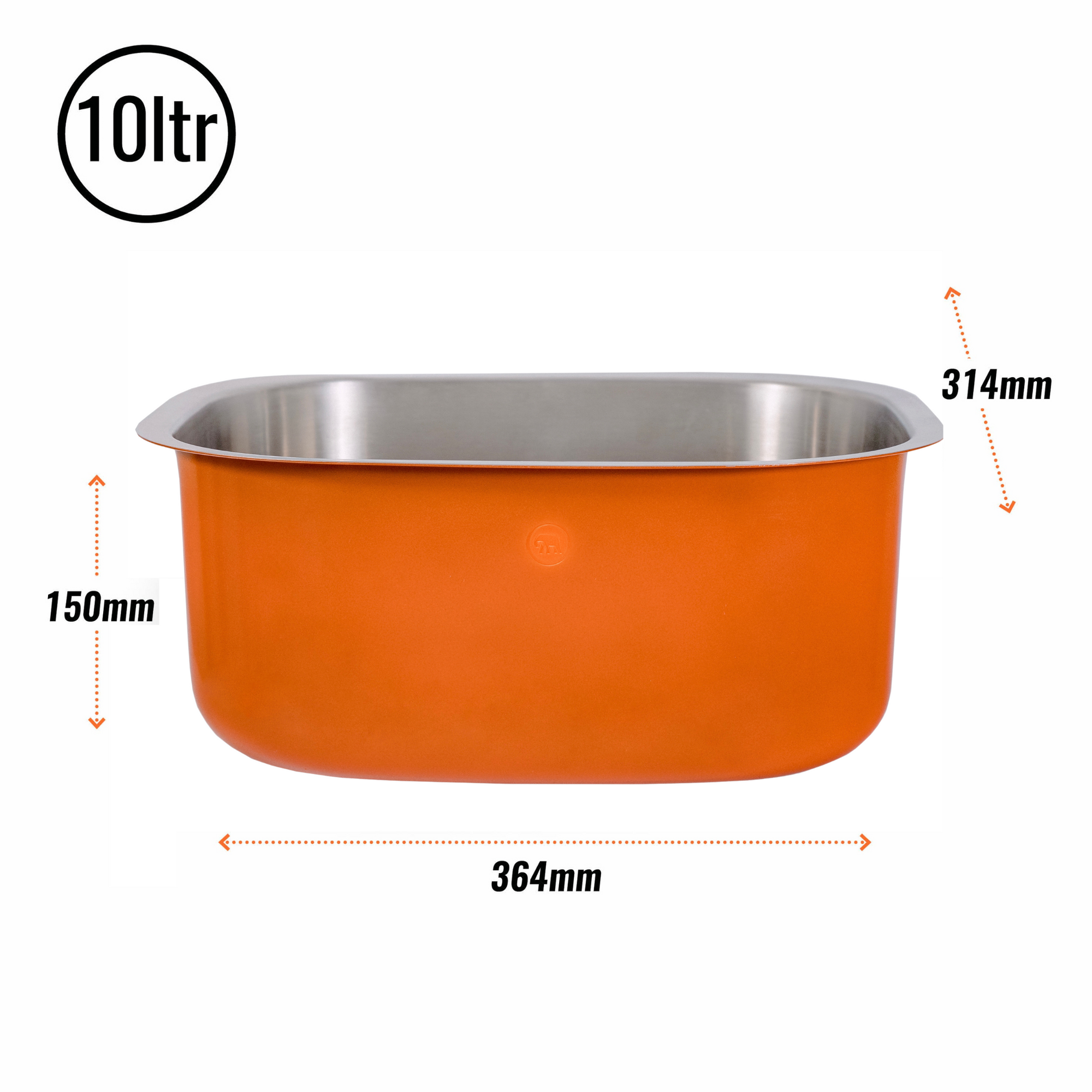 Orange Washing Up Bowl - SECONDS