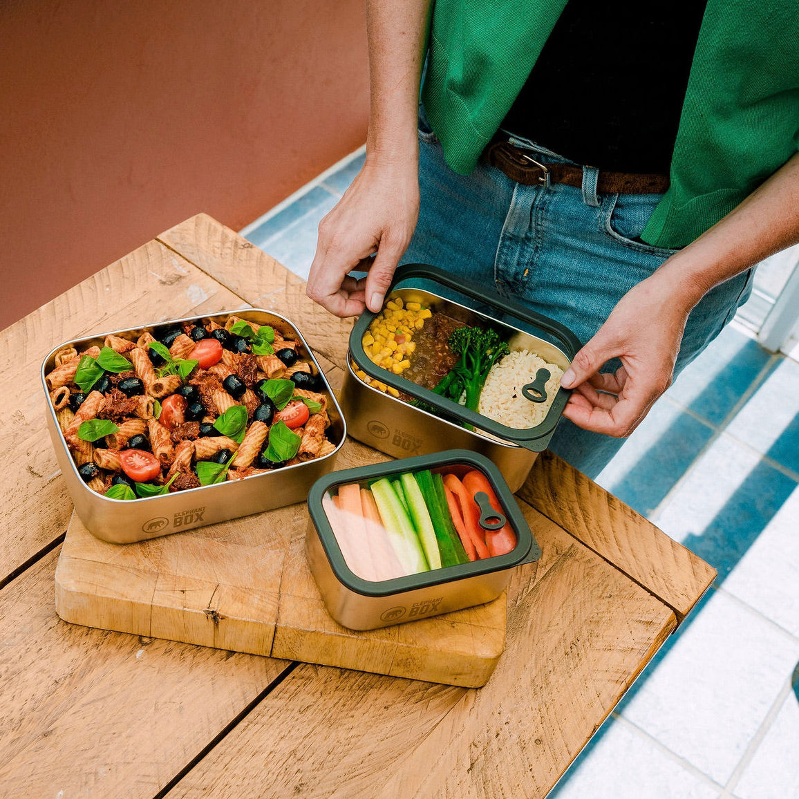 Prep & Store Food Containers - Set of 3