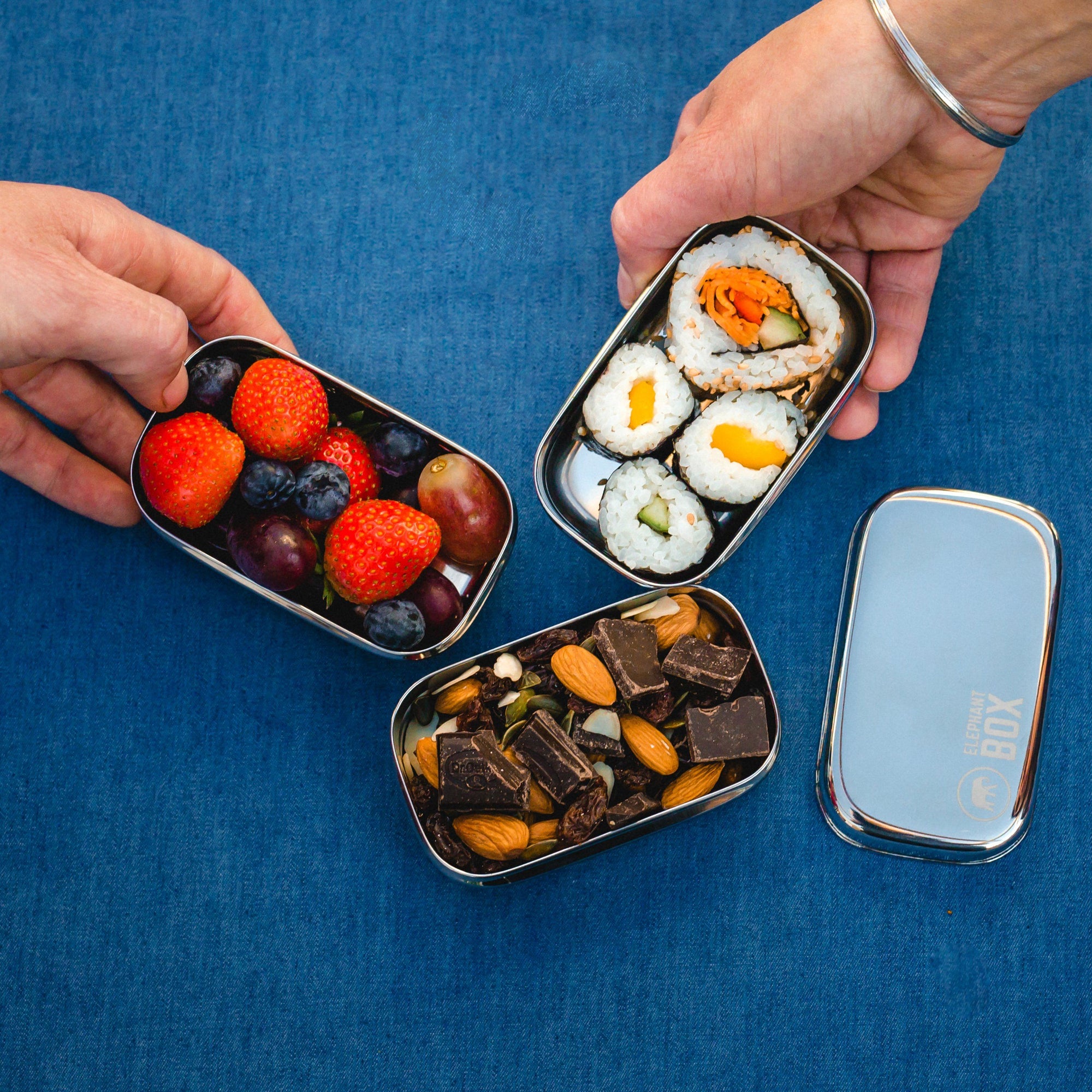 Stainless Steel Mini Snack Pods - Snack Container Set | Elephant Box