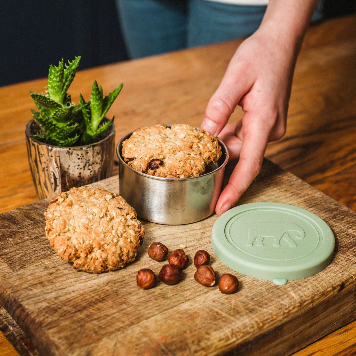 Seal & Go - Set of 3 Leakproof Stainless Steel Food Containers Elephant Box 