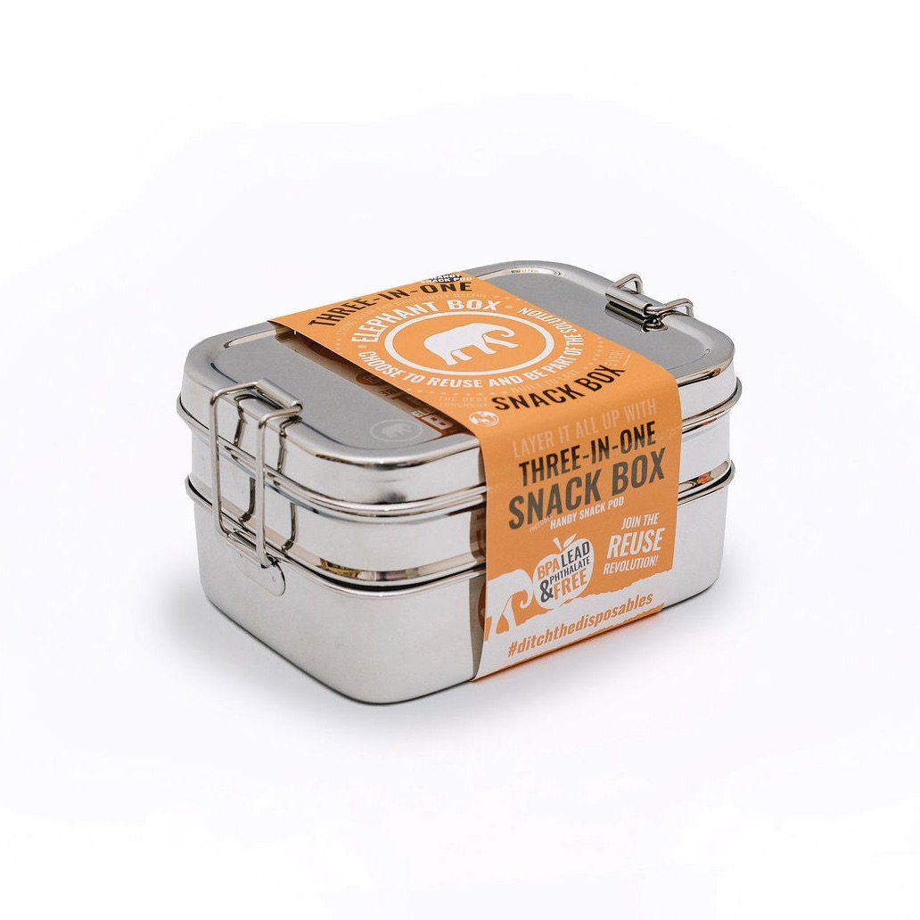 Three-in-One Snackbox Lunch-Box Elephant Box 