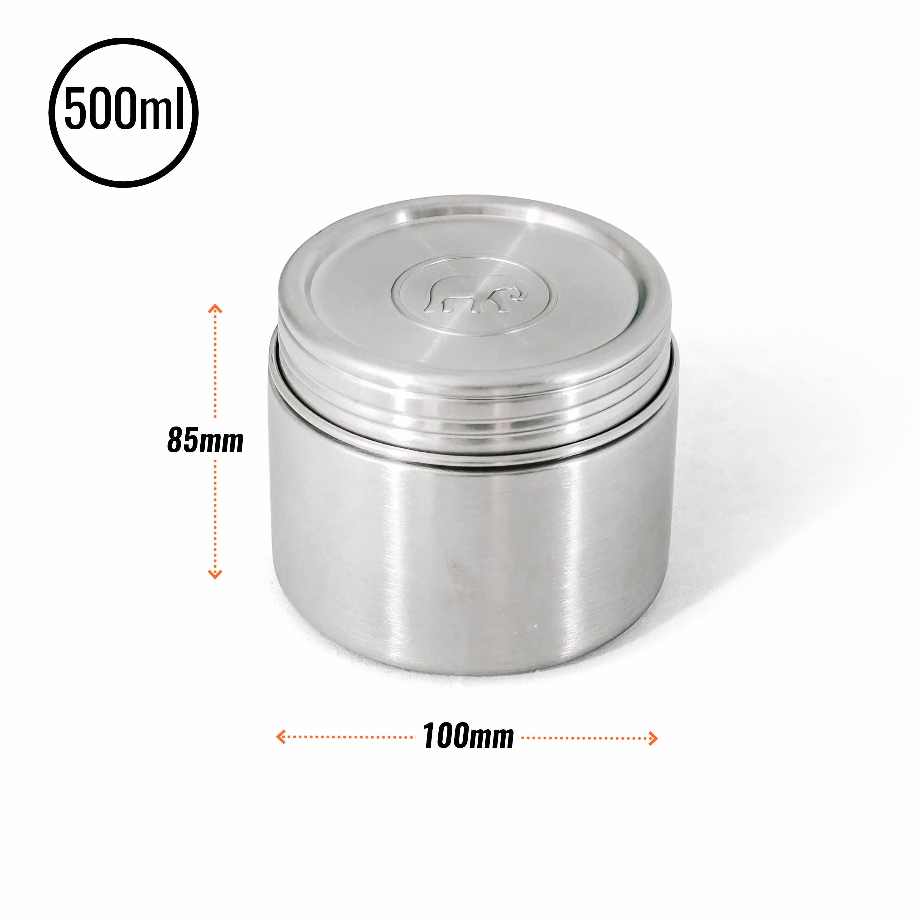 Aluminum Tin Cans With Screw Lid And Labels, Refillable Travel
